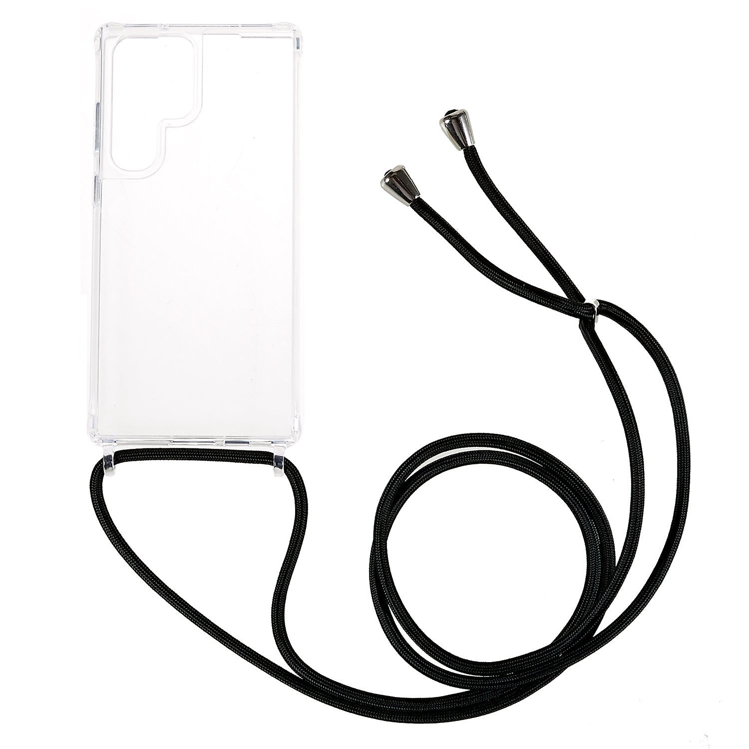 For Samsung Galaxy S23 Ultra TPU Acrylic Phone Drop-proof Cover Clear Anti-scratch Case with Long Lanyard For Samsung Galaxy S23 Ultra TPU Acrylic Phone Drop-proof Cover Clear Anti-scratch Case with Long Lanyard